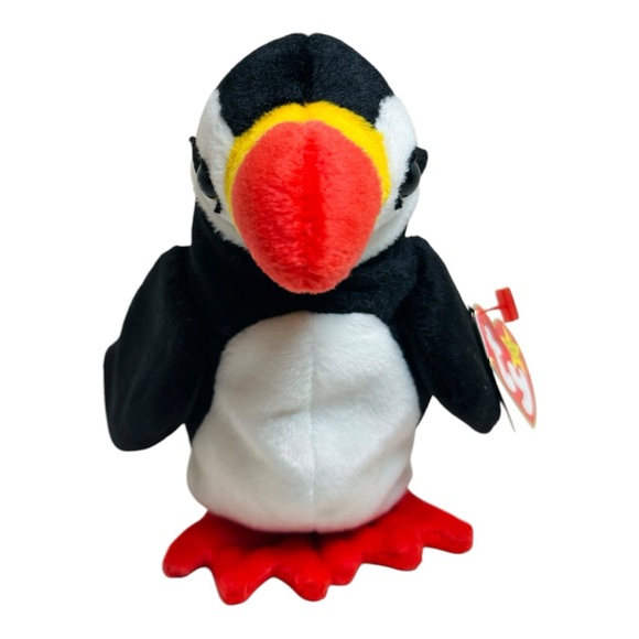 Retired Puffer the Puffin Beanie Baby, PE pellets, hand tag Gen 5 - Picture 4 of 14